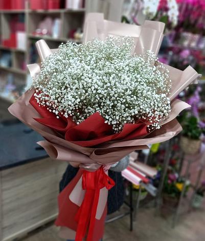 Букет цветов из: Гипсофила в Кошки Самарская область