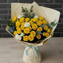 Букет цветов из:  Розы #REPLACE_PRED# Кошки Самарская область