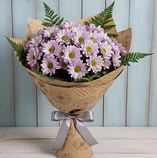 Букет цветов из:  Хризантемы в Кошки Самарская область